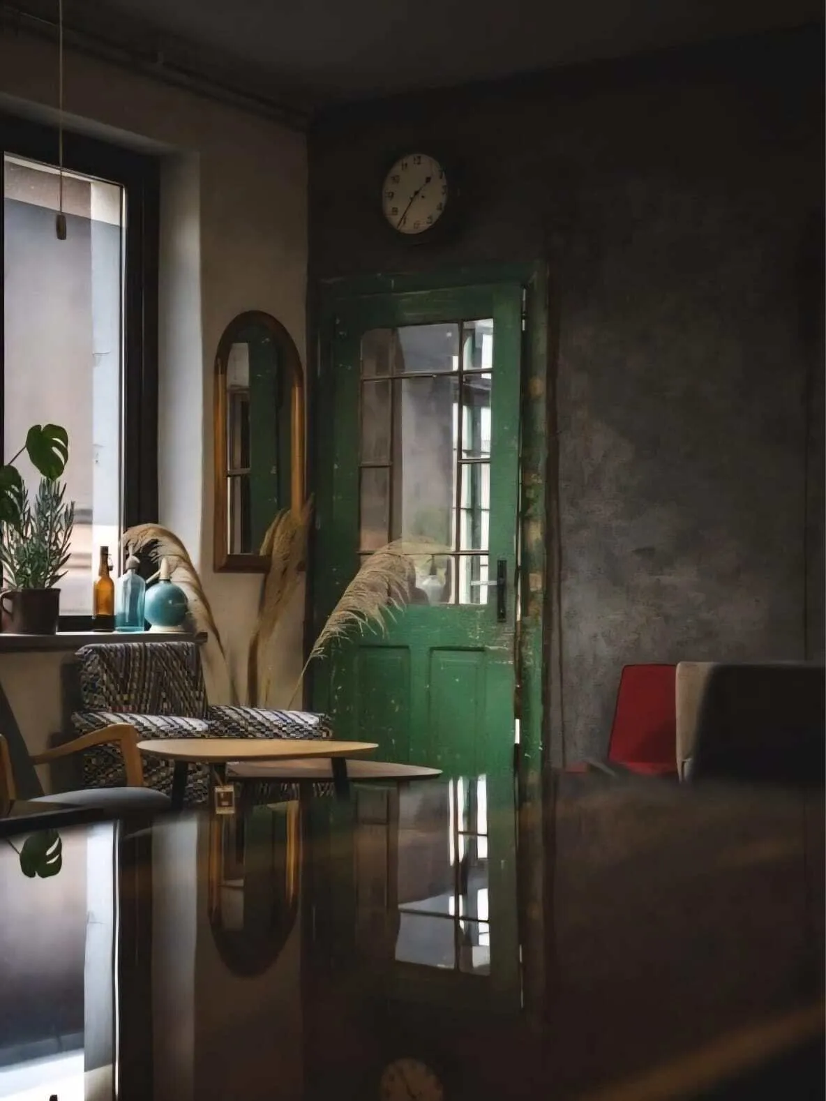 Cafe resin floor
